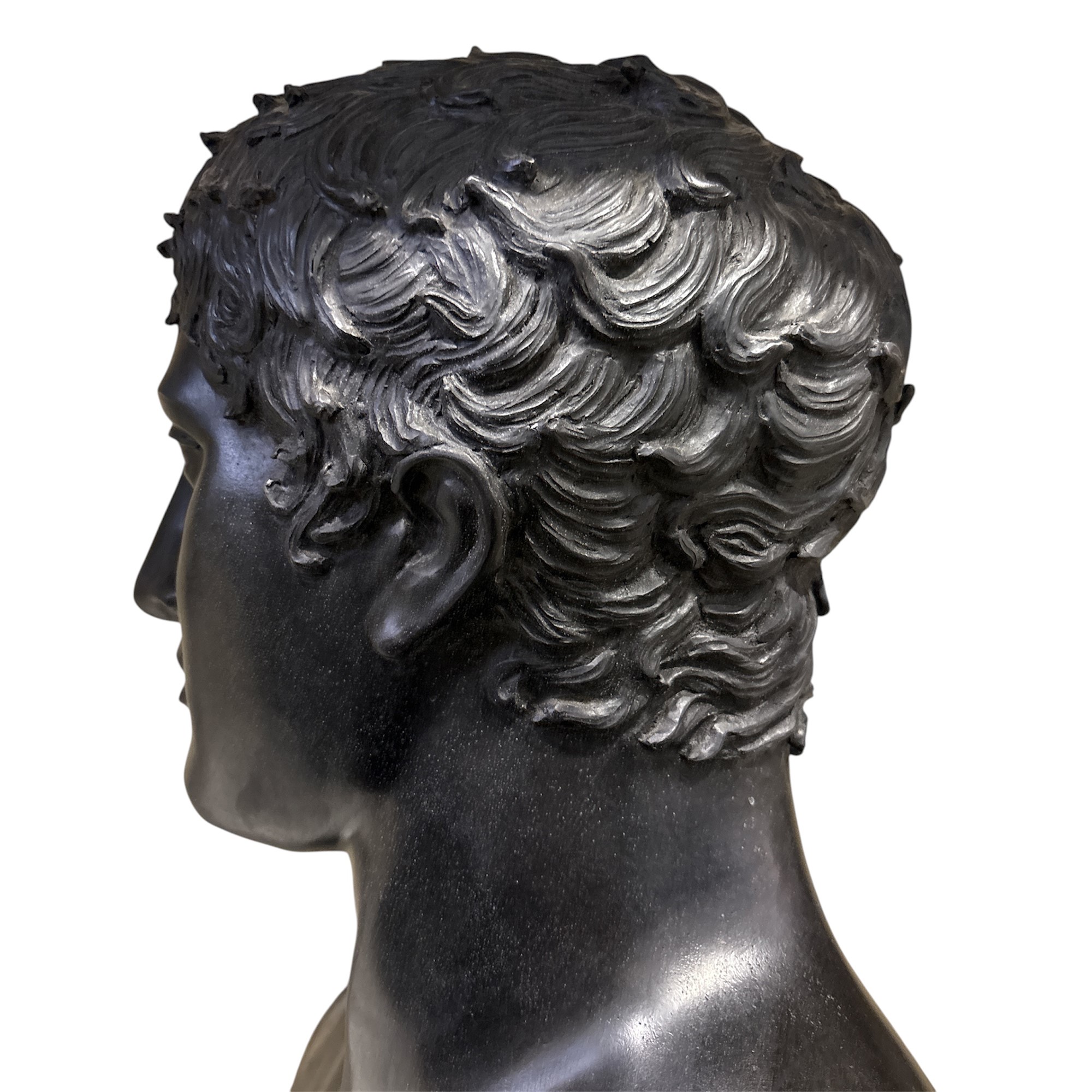 Erma del Doriforo in Bronzo con Patina a Fuoco Nero Fiorentino