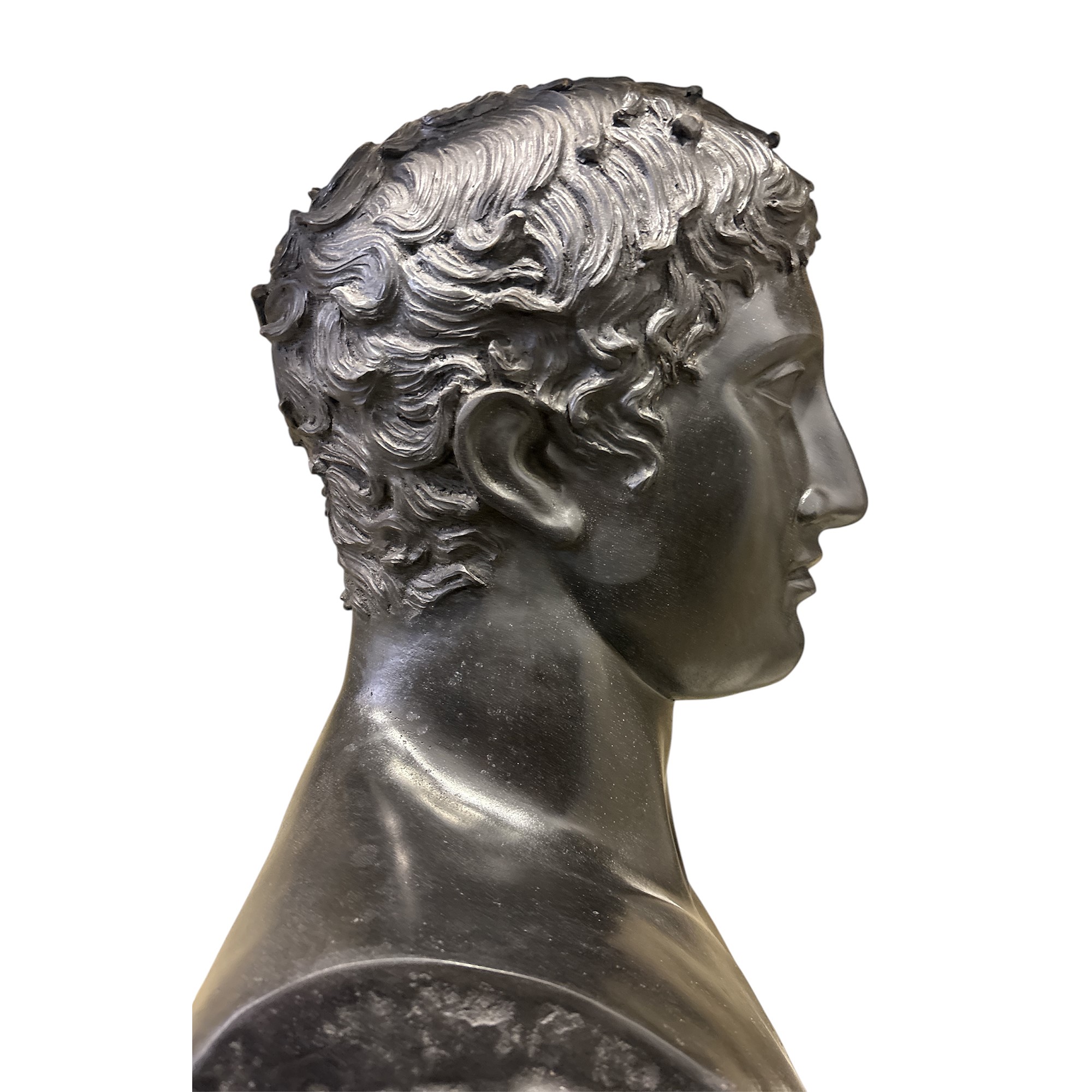 Erma del Doriforo in Bronzo con Patina a Fuoco Nero Fiorentino