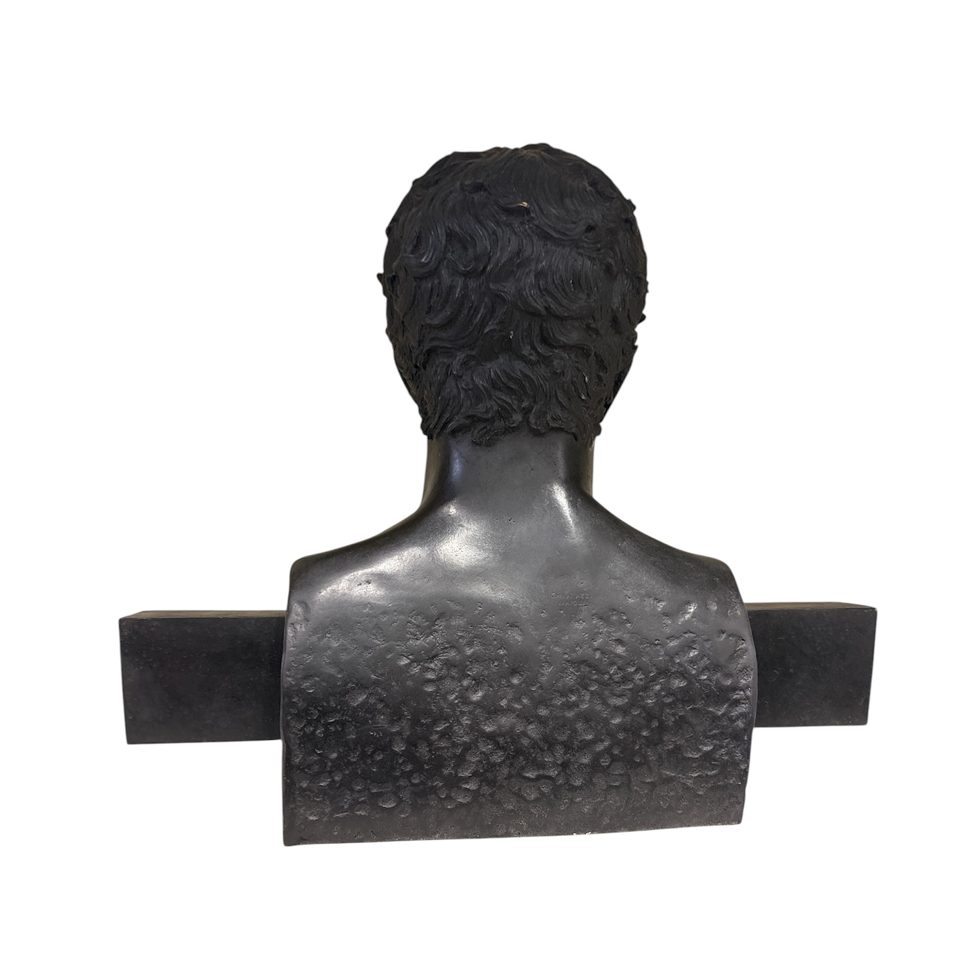 Erma del Doriforo in Bronzo con Patina a Fuoco Nero Fiorentino