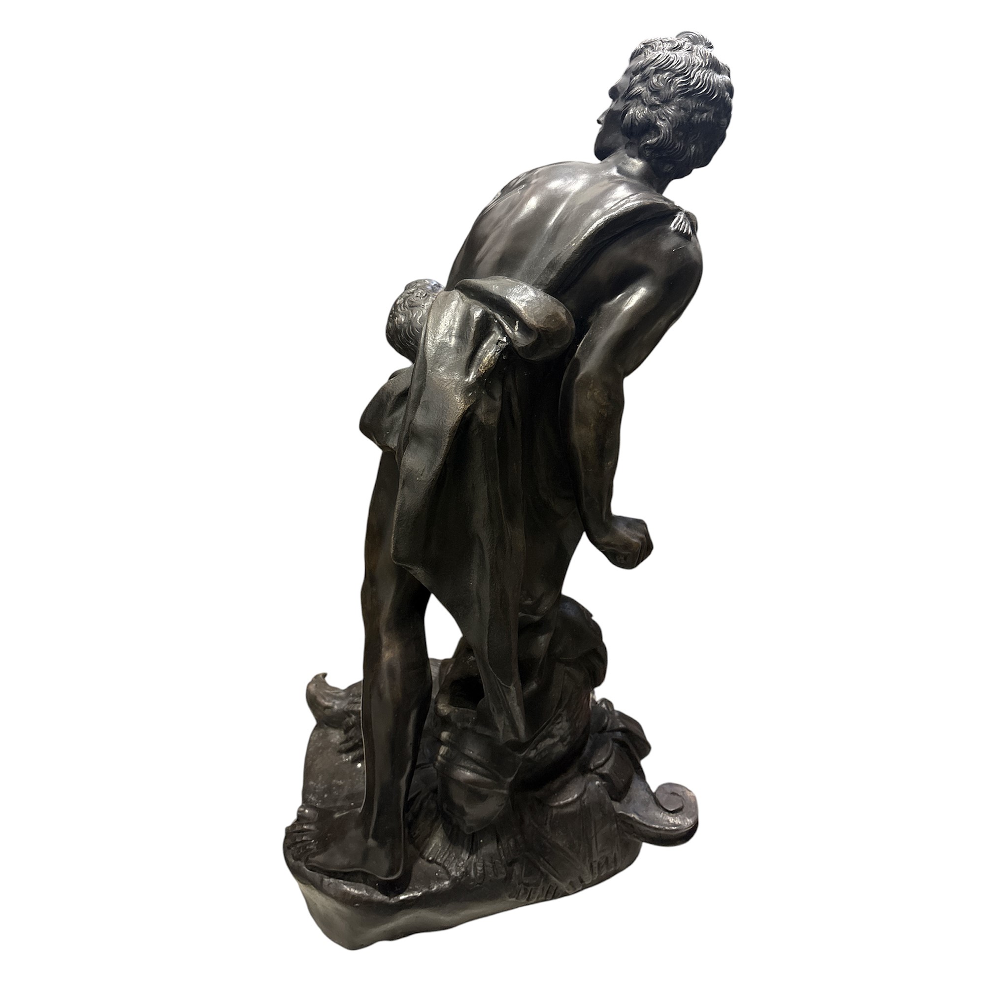 David, Scultura in Bronzo Patinato a Fuoco