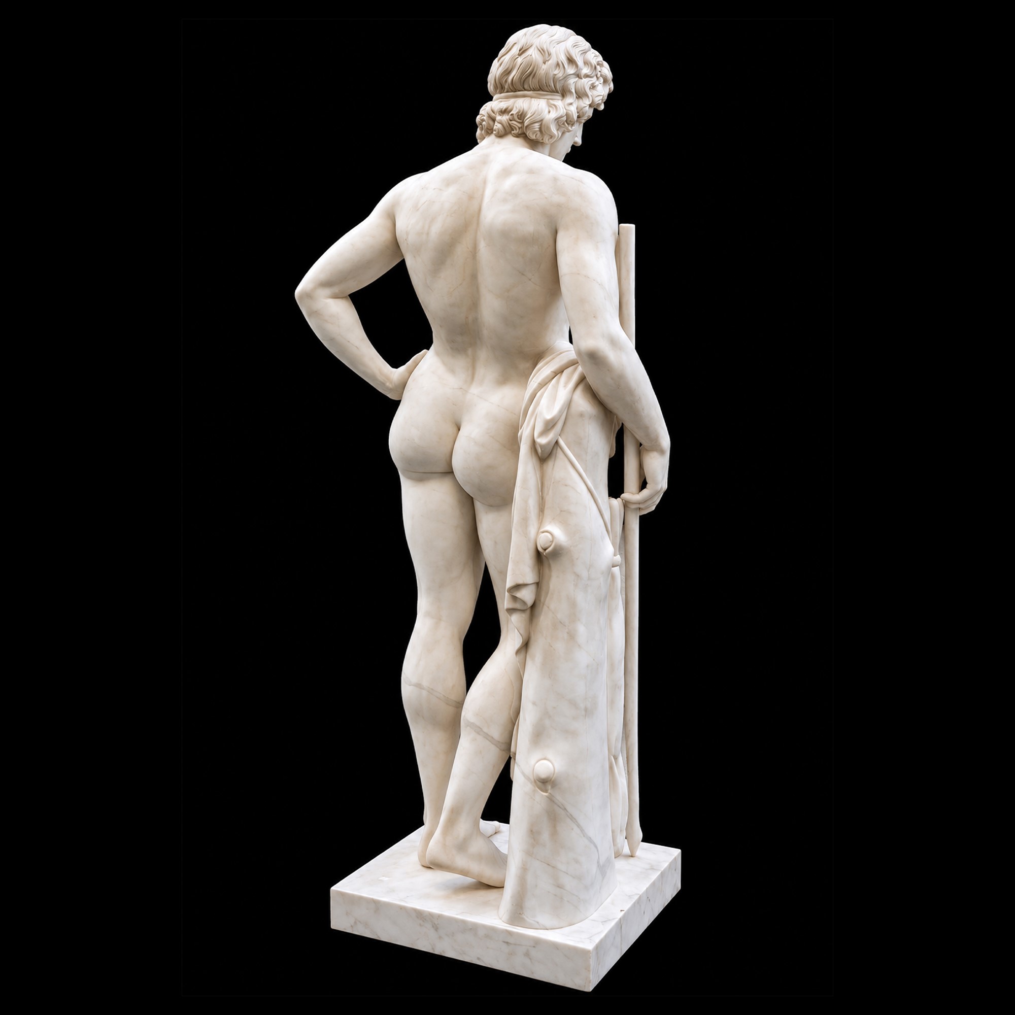Adone, Scultura in Marmo Bianco