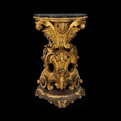 Console in Legno Dorato, XIX Secolo