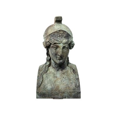 Testa di Atena in Bronzo Patinato