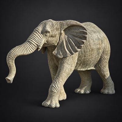 Grande Elefante in Bronzo Patinato