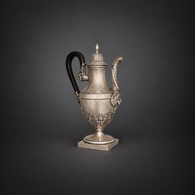 Caffettiera in Argento, Spagna, XIX Secolo
