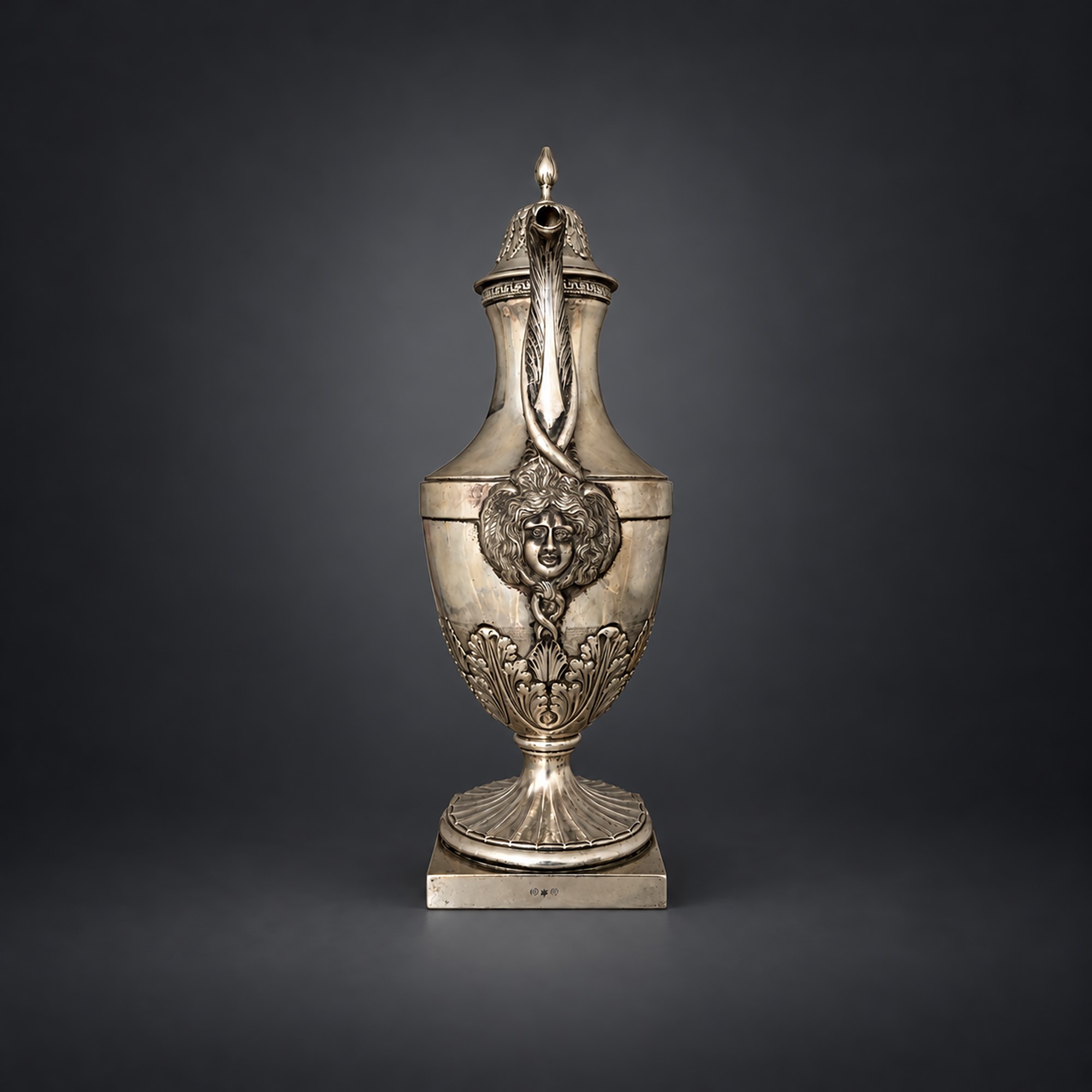 Caffettiera in Argento, Spagna, XIX Secolo